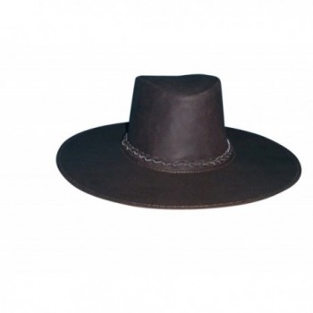 Sharpshooter Joe Kidd Clint Eastwood Bounty Hunter Brown Leather Cowboy Hat - CU11N3BGILF