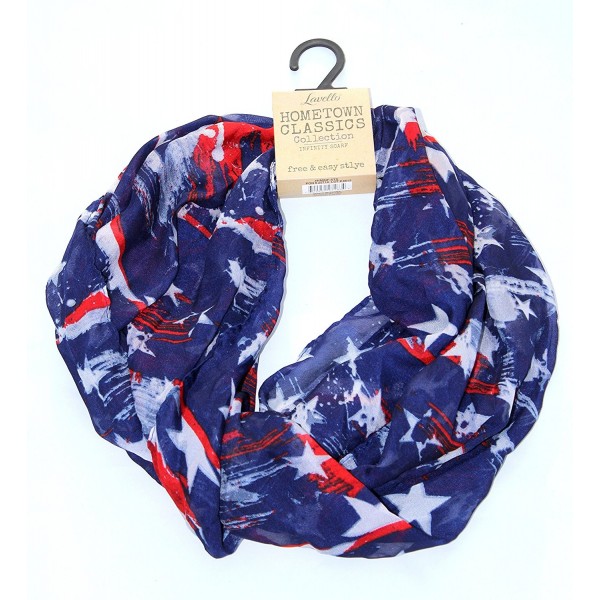 Lavello Hometown Classics Collection Infinity Scarf Stars & Stripes Ensemble - Navy - CF1289B7LTL