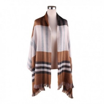 Plaid Blanket Scarf Pashmina Scarves