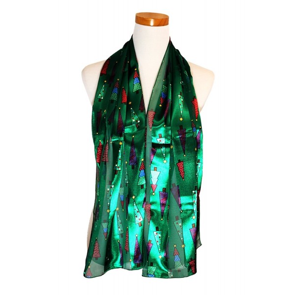 Christmas Tree - Christmas Scarf By Knitting Factory - Green-1755 - CZ187HUZ99A