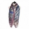 Elegant Feather Frayed Fashion Purple in Fashion Scarves