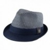 Mens Big Size 2 Tone Summer Straw Fedora Trilby Hat XL(60cm) XXL(62cm) 2 Colors - Blue - CB11YC0BJJ7