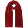 Red Long Velvet Evening Scarf