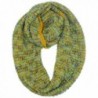 Winter Knit Multicolor Unisex Infinity Scarf - Yellow - C111OD09U5V