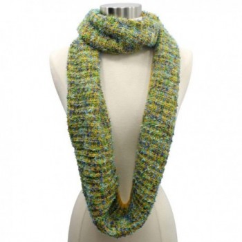 Yellow Winter Multicolor Unisex Infinity in Fashion Scarves
