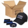 PLM - Thin Blue Line Bundle (Hat- Paracord Bracelet- 2 Stickers) - CZ17YZQG0GT