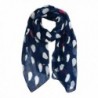 Cute Animal Wrap Scarf for Womens Fun Hedgehogs Printed Cozy Light Scarves - Navy - CH186REK99Z