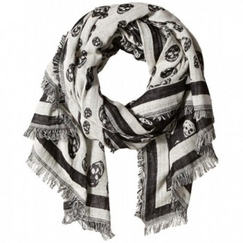 Collection XIIX Crazy Skulls Wrap Scarf - Black - CJ184ANODAX