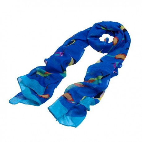 Elegant Birds Print Fashion Scarf - Different Colors Available - Blue ...