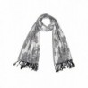 Womens Pashmina Scarf Silver Grey