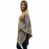 Beige Multicolor Greek Pattern Poncho