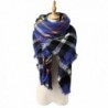 Spring fever Winter Magnetic Knit Tartan Plaid Wrap Cashmere Feel Large Lightweight Scarf for Women - A08 - CO12LA9OGX7