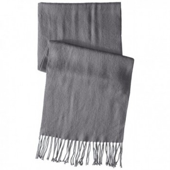 Gabriella Womens Solid Scarf Fringe