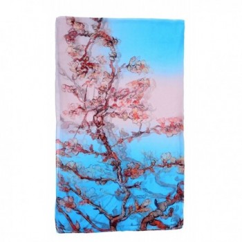 Salutto Women Luxurious Charmeuse Blossom in Fashion Scarves
