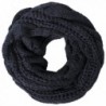 Loritta Womens Winter Warm Ribbed Thick Knit Infinity Scarf Circle Loop Cowl Scarf - Black - CW1859DY0A4