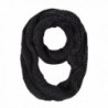 Premium Winter Glitter Knit Infinity Loop Circle Scarf - Different Colors - Black - CQ11PI866PJ