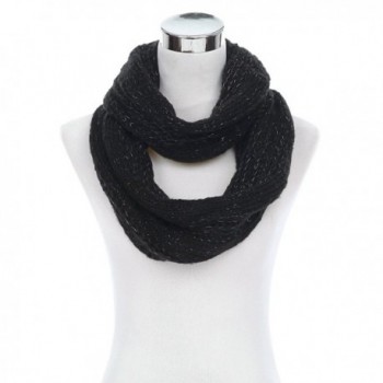 Premium Winter Glitter Infinity Circle in Cold Weather Scarves & Wraps