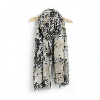 Synthiiz Scarf Shawl Wrap With Satin Surface Pashmina Large Size For Woman - Khaki - CR185HRAITL