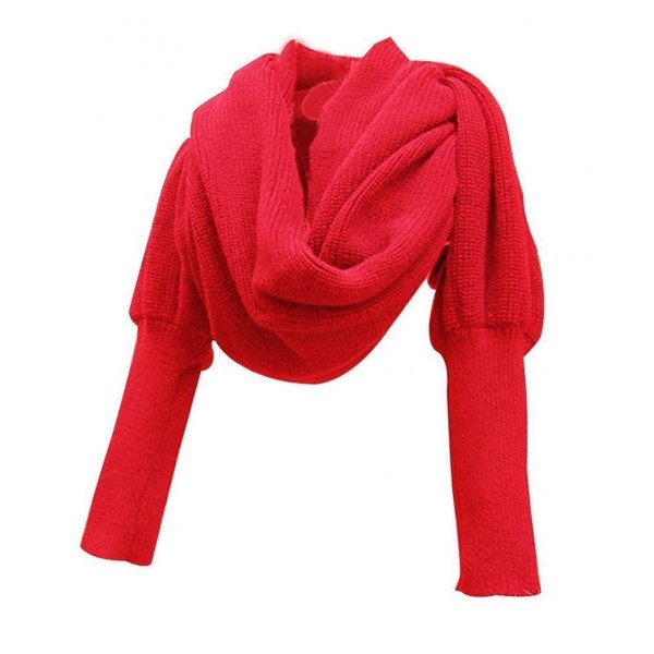 EUBUY Fashion Winter Knitted Crochet - Red - CY1867ZKC7U