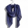 HaloVa Women's Scarf- Pure Color Cotton Hemp Silk scarf- Winter Autumn Long Scarf - Navy Blue - C318947I9OQ