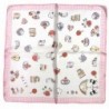 White Teacup Printed Small Square