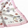 White Teacup Printed Small Square in Fashion Scarves