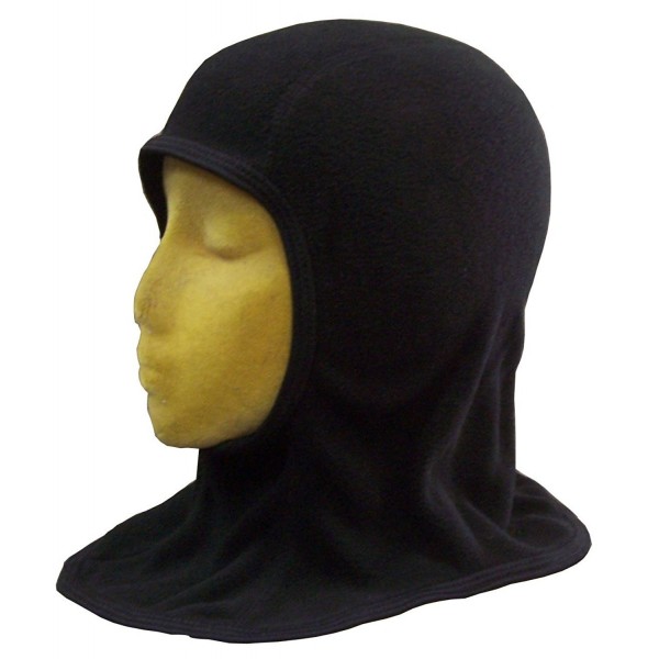 N'Ice Caps Adults Unisex Micro Fleece Headwear Balaclava With Stretch Band Trim - Black - CV122WTXZ5Z