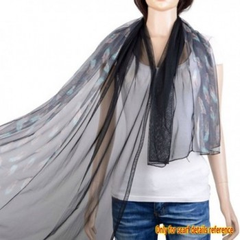 HUAN XUN Feather Patchwork Design in Fashion Scarves