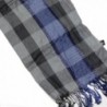 Bucasi Black Checkered Tassel Fringe in Fashion Scarves