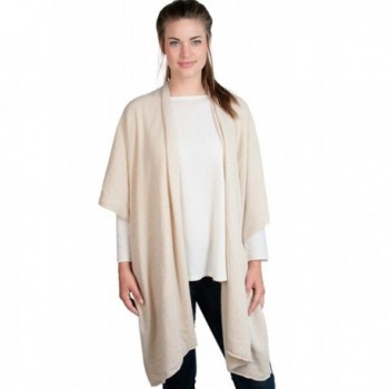 Zwillingsherz Womens Poncho Topper Cashmere in Wraps & Pashminas