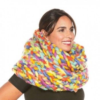 Womens Oversized Braided Infinity Scarf