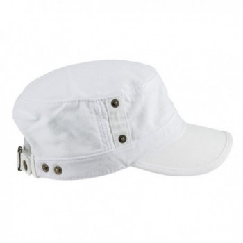 Mens Vintage Washing Military White in Men's Baseball Caps