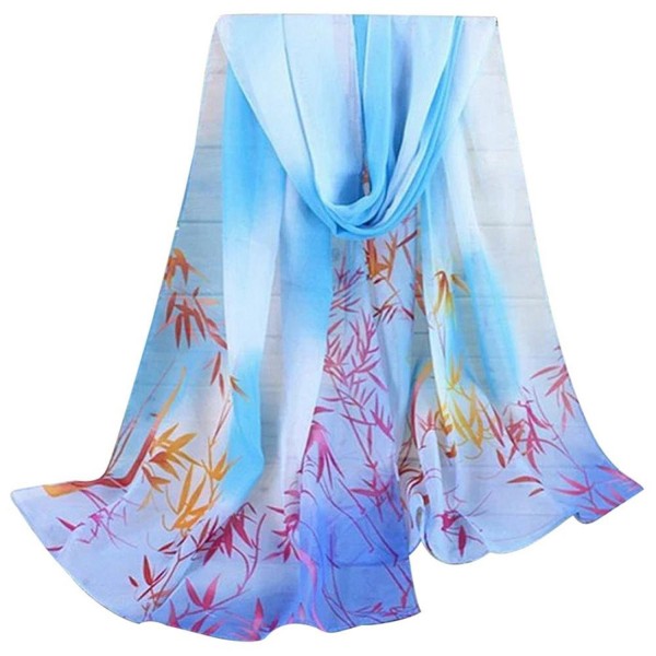 Lady Long Wrap- Misaky Women's Shawl Chiffon Scarf Scarves - Z_blue - CN185TE4ERR