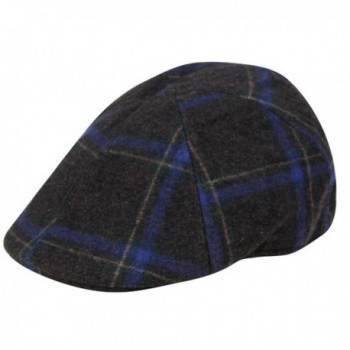 EPOCH Irish Wool duckbill IVY Flat Cap For Men newsboy Gatsby Driver Caps Hat - Charcoal - CK12O7G5W1L