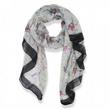Ladies Colorful Printed Birds Flower