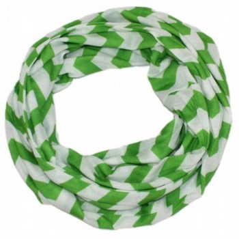 Ted and Jack - Fashion First Zig Zag Chevron Infinity Scarf - Green - C912276H85L