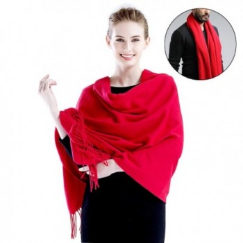 Mysuntown Blanket Pashmina Tassels Soft Red - red - CX188CGA0KS