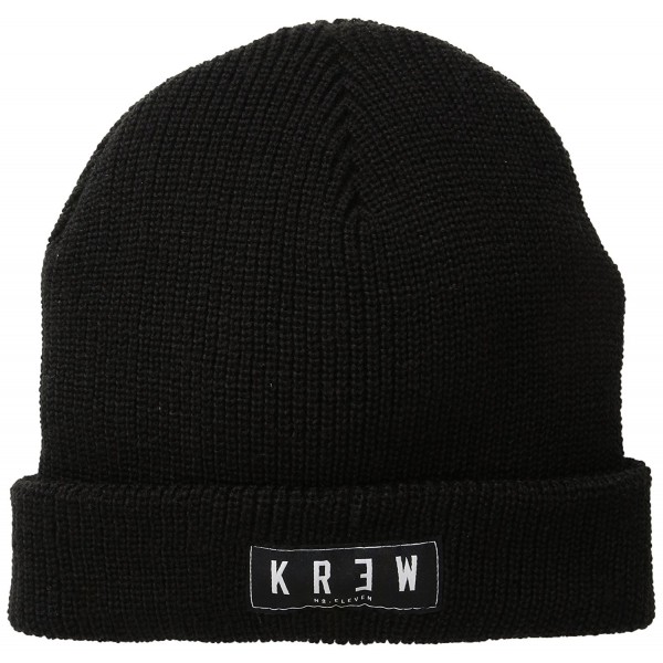 KR3W Men's Cuff Beanie - Black - CH11J0TL12Z