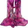 Vintage Gauze Veil Wrap Towel HN Scarf Extra Long Shawl Scarves Under 5 - Hot Pink - C412LZZNWXH