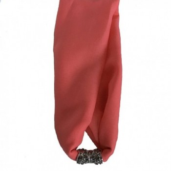 Chiffon Neckless Magnetic Classic Salmon7 in Fashion Scarves