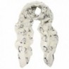 DaySeventh Fashion Women Lady Penguin Print Shawl Butterfly Voile Rectangle Cute Scarf Scarves - White - CD1265P1GYT