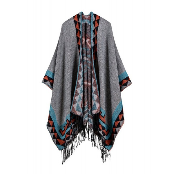 Women Winter Oversized Blanket Shawl Wrap Poncho Cape Open Front ...