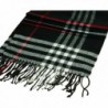 Colors Womens Check Cashmere Fringe