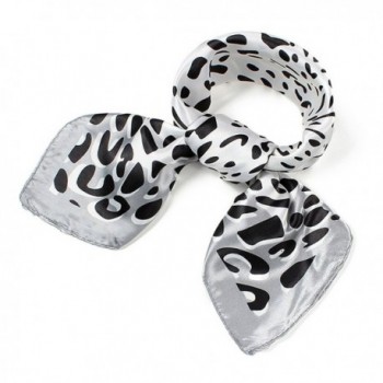 Sexy Women Fashion Neck Square Scarf Leopard Satin Bandana Neckerchief - Leopard_5 - CC1237WS673