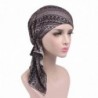 Highpot Women Fashion Printed Cancer Chemo Hat Beanie Scarf Turban Head Wrap Cap - F - CD184SCC83T