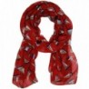 Bucasi Trendy Red Sailboat Print Scarf - CP119WJJL39