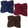 BMC 3pc Mixed Design Large Size Lightweight Polyester Square Fashion Scarves Set - Set 2: Dark Solids - C6127F3KA87