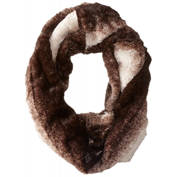 D&Y Women's Ombre Faux-Fur Infinity Scarf - Brown - CX11WF83AHB