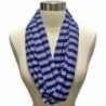 Black Striped Circle Infinity Scarf