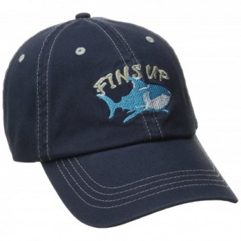 Margaritaville Men's Fins up Hat - Navy - C512B8JTI5L